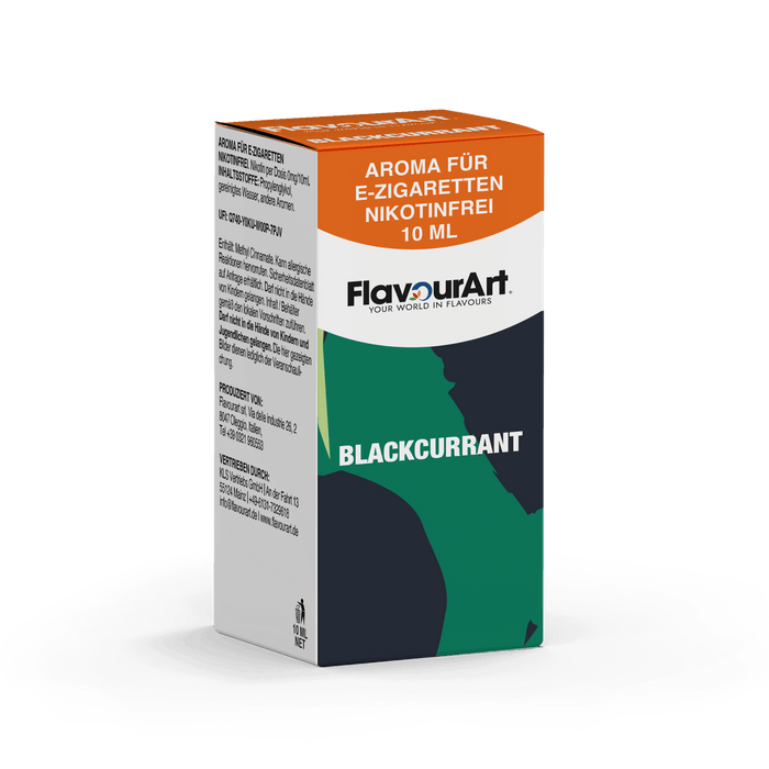 Blackcurrant (schwarze Johannisbeere) Aroma für E-Zigaretten - Nikotinfrei - Inhalt 10 ml