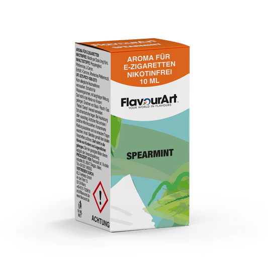 FlavourArt Spearmint (grüne Minze / süßer frische-Kaugummi) Aroma 10ml – nikotinfrei für E-Zigaretten
