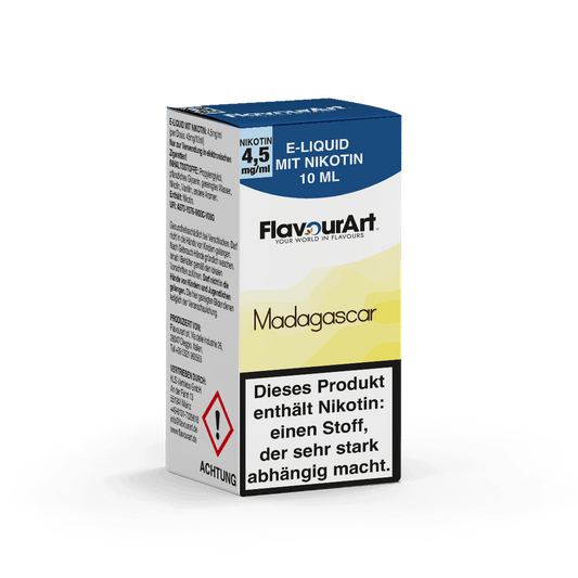 FlavourArt Madagascar E-Liquid 10 ml – Vanille mit 4,5 mg/ml Nikotin