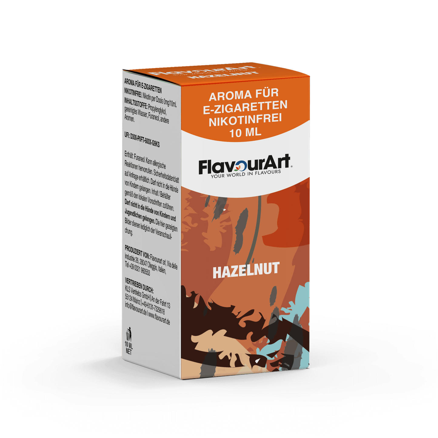 Bild zum Produkt: Hazelnut (Haselnuss) Aroma für E-Zigaretten - Nikotinfrei - Inhalt 10 ml