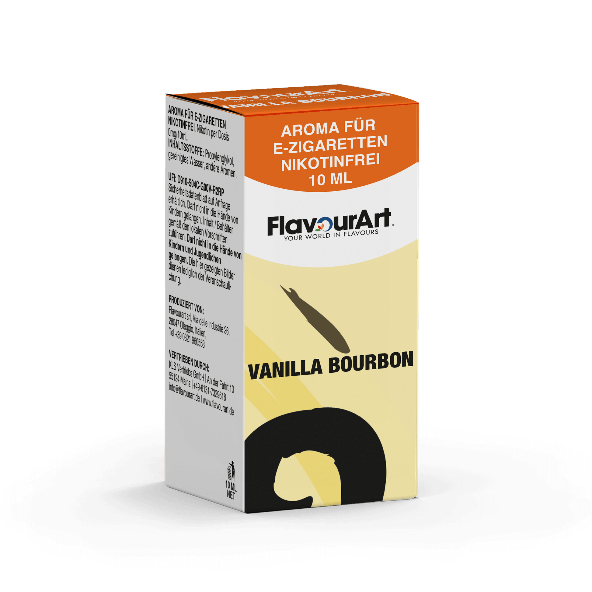 Bild zum Produkt: Vanilla Bourbon (Vanille) Aroma für E-Zigaretten - Nikotinfrei - Inhalt 10 ml