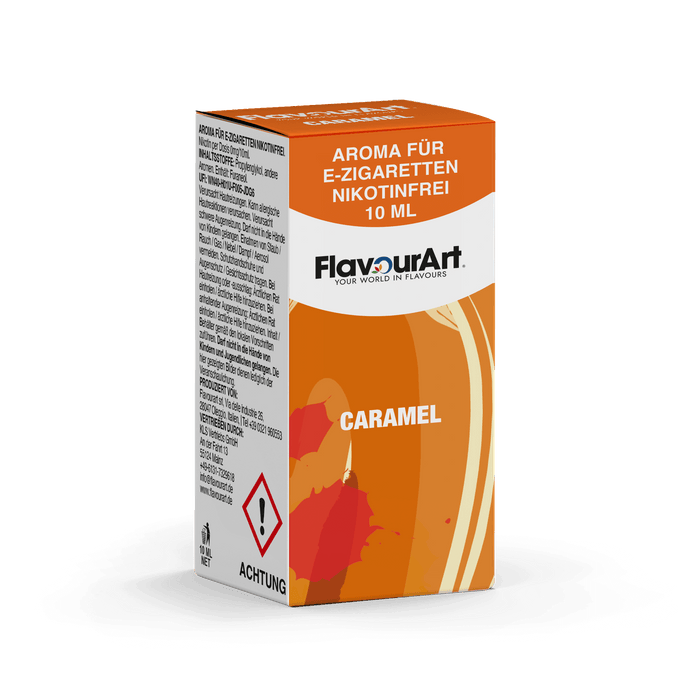 Caramel (Karamell) Aroma für E-Zigaretten - Nikotinfrei - Inhalt 10 ml