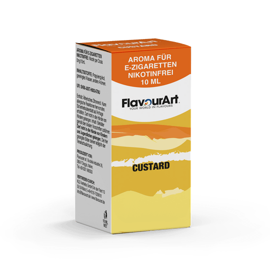 Bild zum Produkt: Custard (Vanillepuddingcreme) Aroma für E-Zigaretten - Nikotinfrei - Inhalt 10 ml