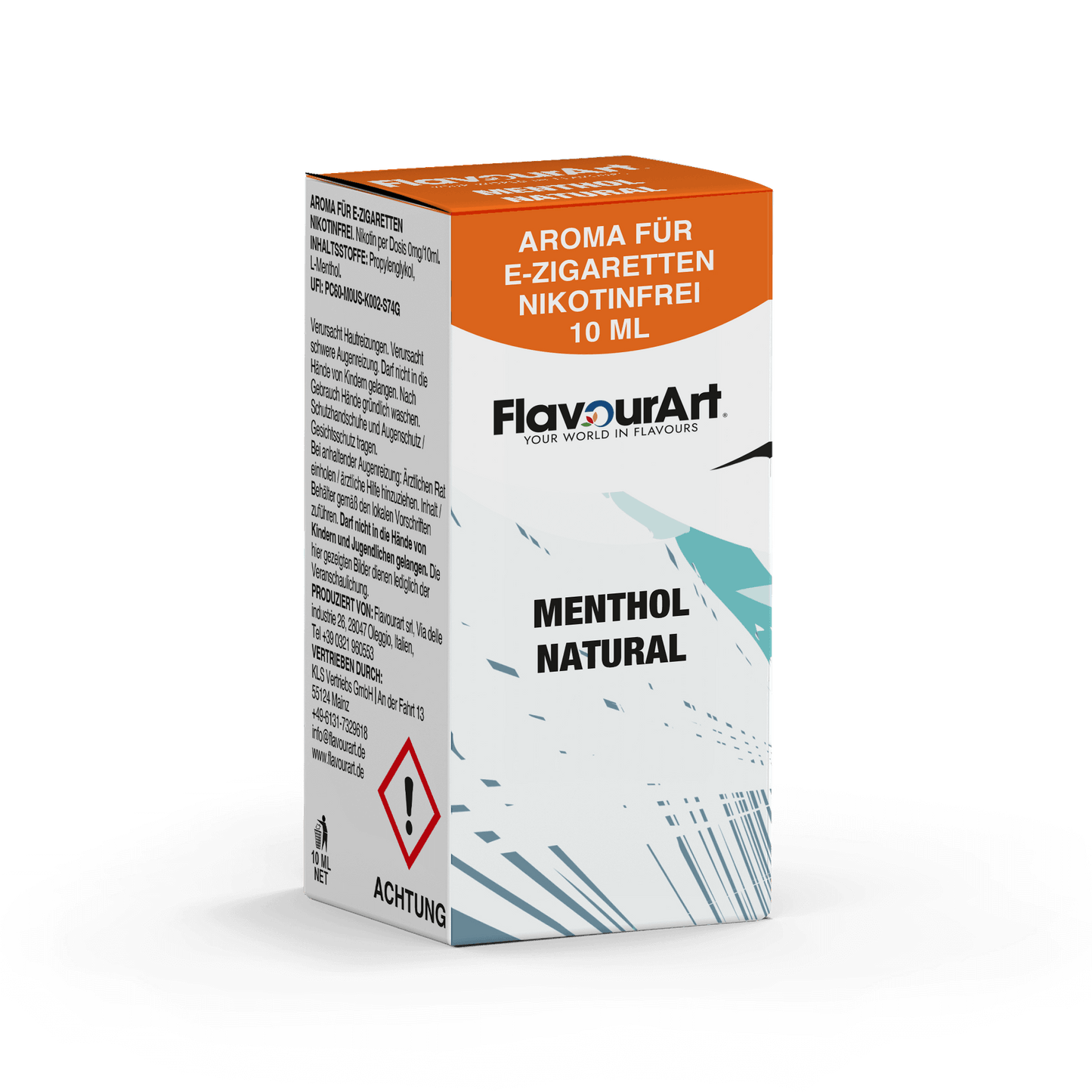 Bild zum Produkt: Menthol Natural Aroma für E-Zigaretten - Nikotinfrei - Inhalt 10 ml