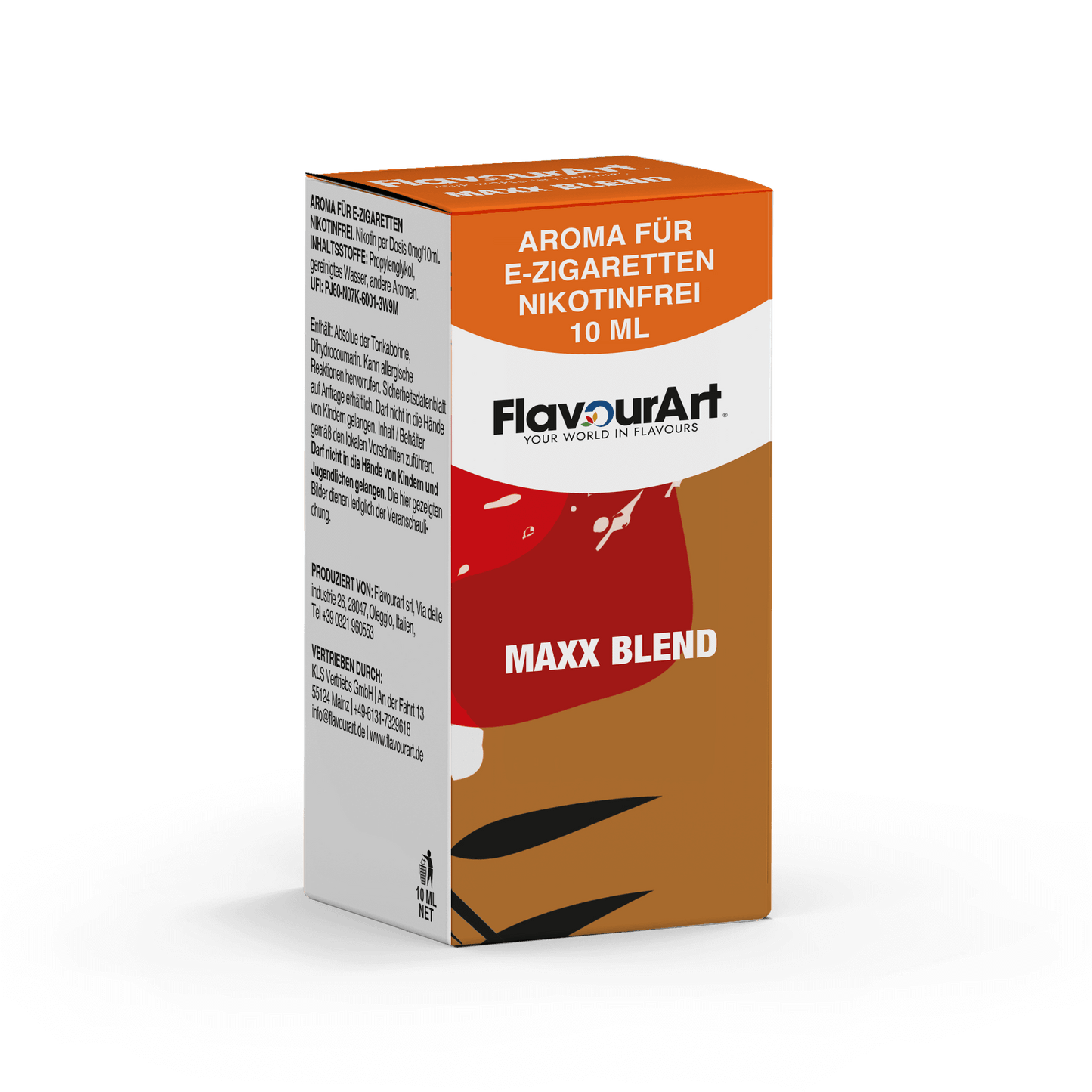 Bild zum Produkt: Maxx Blend (intensiver Tabak) Aroma für E-Zigaretten - Nikotinfrei - Inhalt 10 ml