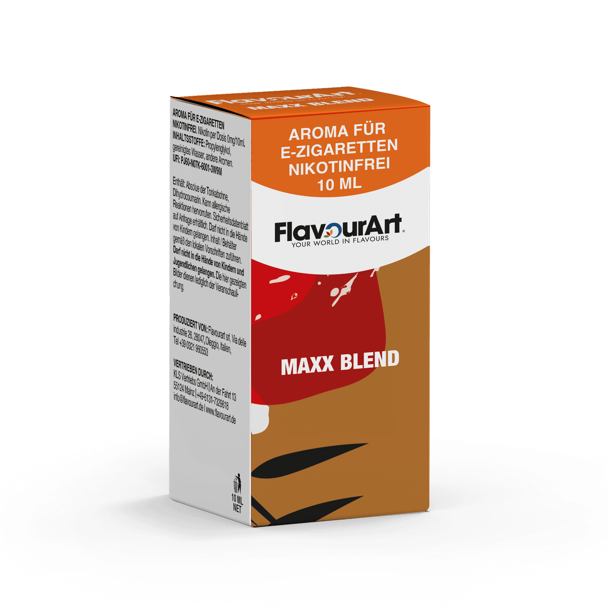 Bild zum Produkt: Maxx Blend (intensiver Tabak) Aroma für E-Zigaretten - Nikotinfrei - Inhalt 10 ml