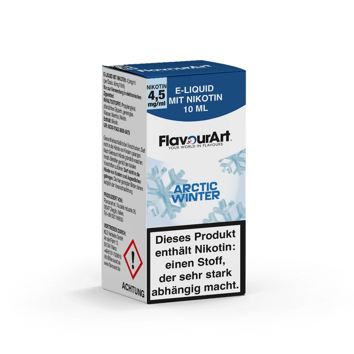 Arktic Winter (Menthol) E-Liquid - erhältlich in den Nikotinstärken 4,5 mg/ml, 9 mg/ml oder 18 mg/ml - Inhalt 10 ml