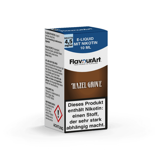 Bild zum Produkt: Hazel Grove (Haselnuss) E-Liquid - erhältlich in den Nikotinstärken 4,5 mg/ml, 9 mg/ml oder 18 mg/ml - Inhalt 10 ml