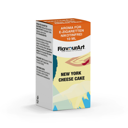 Bild zum Produkt: New York Cheesecake (Käsekuchen) Aroma für E-Zigaretten - Nikotinfrei - Inhalt 10 ml